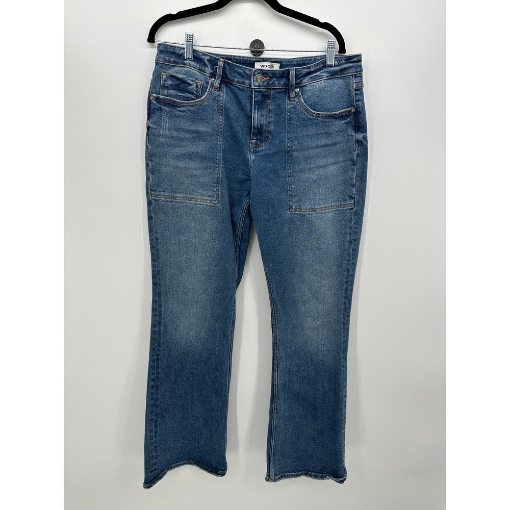 Vigoss‎ Jagger Bootcut Jeans Medium Wash Blue Stretch Denim Size 32 Stretch